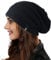 Ruphedy Damen Beanie Mütze Winter Long Oversized Slouchy Beany Strickmütze B08 (Schwar)