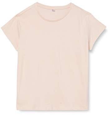 Build Your Brand Damen Box Tee – Locker geschnittenes T-Shirt im kastigen Schnitt, aus Single Jersey, perfekt für Streetstyle & Veredelung, Pink, M