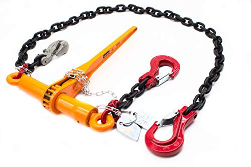 Dolezych Catena di tensionamento, 1 pezzo, con tenditore a cricchetto DoRa e gancio a forcella. Forza di trazione consentita 4000 daN in trazione dritta, lunghezza = 2,00 m