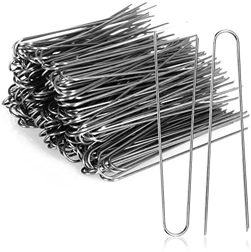 COM-FOUR® 200x aghi per edera - clip clip per composizioni floreali in floristica per decorazioni floreali - aghi per composizioni (Aghi di edera - 200 pezzi)