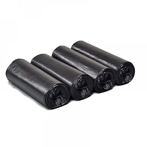 LPY Petit Sac Poubelle Noir - Sac Poubelle Épais Petit Sac Poubelle Inodore avec Doublure Poubelle pour Cuisine, Salle De Bains, Chambre, Bureau 45cm * 50cm [8 Rouleaux]