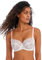 Freya Women's Offbeat Underwire Side Support Bra Full Coverage, Opaque, White, 38FF US
