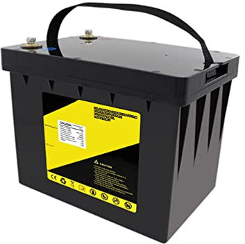 HJGHY Batteria LiFePO4 Batteria al Litio 120AH 12V con Batteria Ricaricabile a Ciclo Profondo 3000-5000 Uso BMS Integrato per Motore Auto elettrica/Batteria di Backup