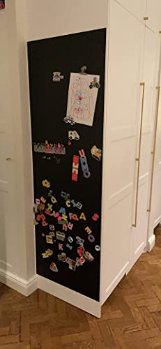 Magnet-Tafel-Folie Farbe: schwarz | 40 Größen | Preis-Leistung Top beschreibbar, abwischbar, magnetisch | Kreide Tafel Magnet Folie (80x40cm)