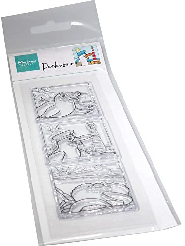 Marianne Design CS1130 Clear Silikonstempel, Hettys Kuckuckstrand, zum Stanzen Bastelarbeiten und Präzision Stamping Papercrafts, transparent, Einheitsgröße, 3 Piece