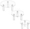 FINGERINSPIRE 3 Set Runde Acryl Display Erhöhung 12/10/8 cm 3 Beine Transparente Minifiguren Display Ständer Display Plattform Für Schmuck Figurenmodelle Spielzeuge Dessertkosmetik Oder Kollektionen