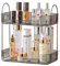 Organisateur Maquillage, Rangement Maquillage, Organisateur de Cosmétiques, Présentoir Cosmétique, Organisateur de Parfum pour Salle de Bain (2 Couches, Gris)