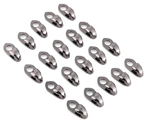 Boot Eyelet Repair Kit Boot Lace Hook Repair Kit Alloy 20Pcs Set Boot Hooks Lace Fittings with Rivets for Repair Camp Hike Climb Accessories