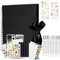 KASZOO 31x31cm Fotoalbum zum Selbstgestalten, DIY 80 Schwarze Seiten, Kann als Abschluss Geschenk, Geburtstagsgeschenk, Hochzeitstagsgeschenk