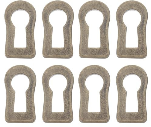 10st Türschlüsselloch-rosetten Dekorativer Schlüssellocheinsatz Schlüssellochabdeckung Für Schranktüren Schlüssellochschild Möbelschild Möbelschloss Zinklegierung Multifunktion