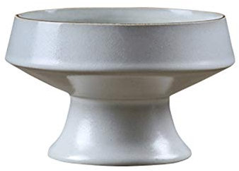 GeRRiT Frutero de cerámica Blanca, Plato de Fruta Chino, decoración de Sala de Estar y Estudio, Manualidades, Platos Decorativos de Cesta de Frutas