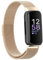 Moydolo Stainless Steel Metal Mesh Loop Adjustable Replacement Wristband Band Compatible with Fitbit Inspire 3 Straps - Champagne Gold