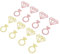 Cabilock 2 Konfetti Werfen Goldring Konfetti Hochzeitsdekorationen Tischkonfetti Mit Diamantring Roségoldene Ringe Roségoldene Verzierungen Diamant Konfetti Stifte Papier Partybedarf Krone