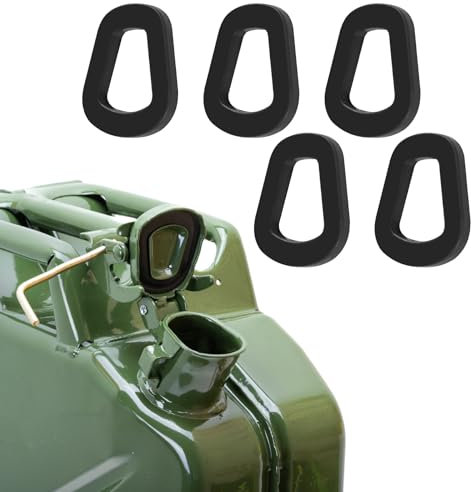 deemars 5PCS Benzinkanister Dichtung, Dichtungen Kraftstoff Dichtungsringe, Dichtung Dichtungsringe, Autozubehör Gummidichtungen für Benzinkanister Ersatz für Liter NATO Benzinkanister Auslauf