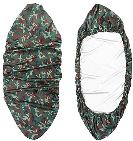 Cocoarm Canoe Storage Dust Cover Kayak Cover 4.5M Boat Cover Waterproof Uv Sun Polyester Canoe Cover Kayak Storage Cover For 3.6-4M Kayak Boat Canoe (Large flower camouflage)