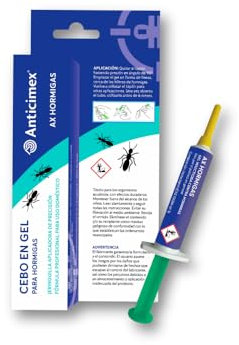 ANTICIMEX Gel Mata Hormigas 10g Trampa Hormigas Cebo Interior y Exterior | Elimina Reina y Colonia Efectivamente | Efecto Duradero | No se Seca | Jeringuilla Veneno Apto para Todo Tipo de Hormigas