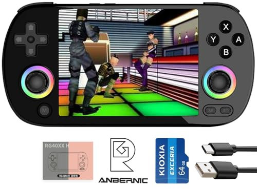 RG40XX H Console di Gioco Portatile Nuovo Emulatore rg40xxh 4.0 '' IPS Schermo Supporta 5G WiFi Bluetooth HDMI e uscita TV