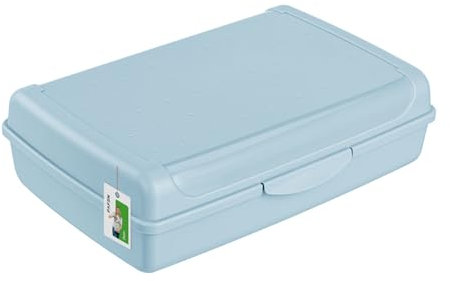 Brotdose Lunchbox Erwachsene Kinder 3,7l - 295 x 200 x 85 mm - BPA Frei Vesperbox Frühstücksbox Brotbox, Blau