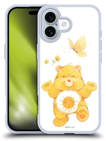 Head Case Designs Offizielle Care Bears Funshine Klassisches Gelhülle [Militärischer Schutzgrad] Kompatibel Mit Apple iPhone 16 Und Kompatibel Mit MagSafe