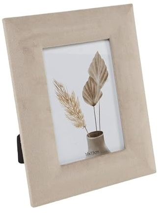 ROCKING GIFTS Einzelner Fotorahmen 10x15 cm Taupe Samt