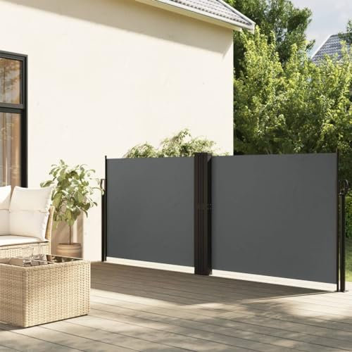 Home Garden Seitenmarkise einziehbar anthrazit 140x1200 cm