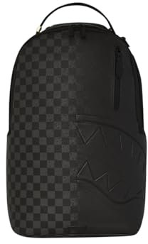 SPRAYGROUND Zaino HALF SPRITZ BLACK/GREY CHECK BACKPACKLimited Edition B6776 BLACK/GREY UNI
