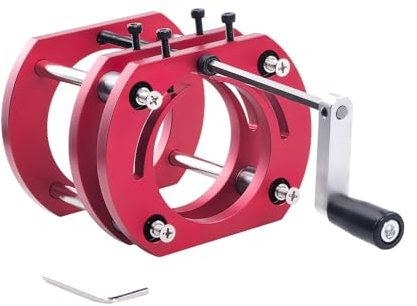 Router Lift Base, 4-Backen-Klemm Fräslift Oberfräse Lift Hubhöhe bis 51mm, Aluminiumlegierung Frästisch Hubsystem für 64-66mm Planfräsvorrichtung DIY Holzbearbeitung Gravur