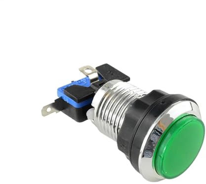 Boutons LED d'arcade Petit bouton rond pour machine d'arcade Fournitures de console de jeux visuelles brillantes pour chambre à coucher, salon et café Internet