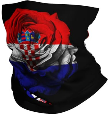 Kopftuch Kroatien Kroatische Flagge Gesichtsschutz Winddichter Halswärmer Atmungsaktiv Stirnband Für Radfahr Yoga Motorrad