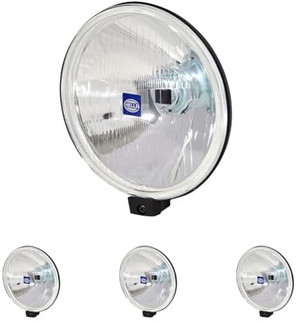 Hella rund Zusatzscheinwerfer Halogen 12W mit ECE Zulassung Comet 500 mit Glühlampe H3 und Kappe: 12V Scheinwerfer mit Fernlicht für LKW, NKW, SUV, Pick-up, Offroad 4x4-1F4 005 750-101