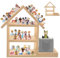 Kelens Toniebox Regal Kinderzimmer Hausform für bis zu 85 Tonies| Magnetisches Regal für Tonie Box und Figuren | Tonieregal Für Jungen & Mädchen
