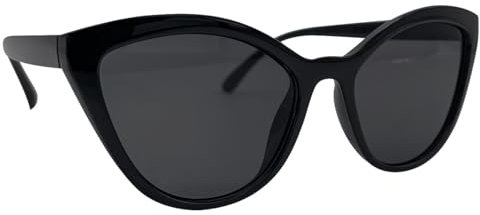 Mustavo Womens Sunglasses Black Cat Eye Sunglasses For Her UV400% Protection Fashion Eyewear Viral Trend Shades