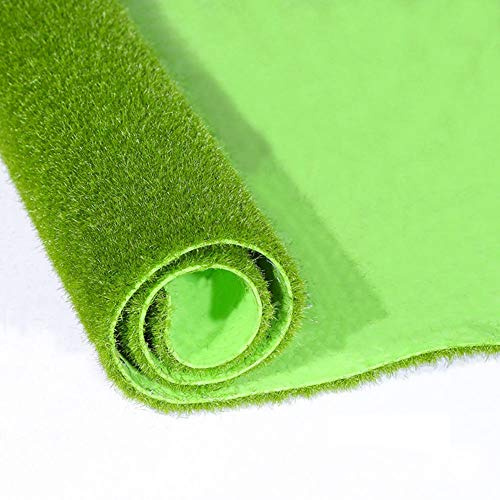 Artificial Grass Outdoor,Fake Grass Artificial Turf Lawn DIY Green Plant Wall Simulation Moss Grass Carpet Wedding Background Board Garden Landscape Room Decor(1515)