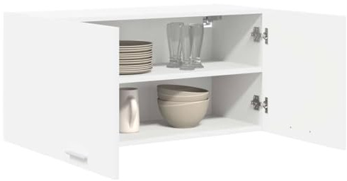 vidaXL Hängeschrank Weiß 80 x 31 x 40 cm Holzwerkstoff | Schlanke Linien mit minimalistischem Ansatz, Holzwerkstoff bietet Stärke und Langlebigkeit, Einfach zu reinigen und zu