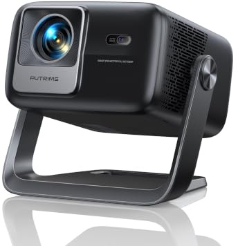 Vidéoprojecteur 4K【Google TV/36W Speaker/1300 ANSI】 Rétroprojecteur Home Cinéma 4K Auto Focus/Keystone Rotatif 360°, Courte Focale, Contrôle Vocal, HDR10 Projecteur Extérieur WiFi6 Bluetooth FHD1080P