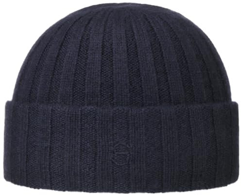Stetson Surth Kaschmir Wintermütze Damen Herren Strickmütze 100% Kaschmirwolle Herbst Winter blau One Size
