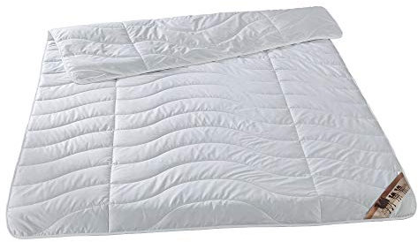 Garanta - Trapunta estiva in lana di cammello, 100% pelo di cammello, Bianco, 155 x 220 cm
