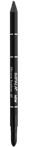 IMPALA | Wasserdichter Gel-Eyeliner mit Silikon, Schwarz mit Glitzer Nº 07 | Präziser Strich oder rauchiger Effekt | Leicht aufzutragende cremige Textur | Intensive und lang anhaltende