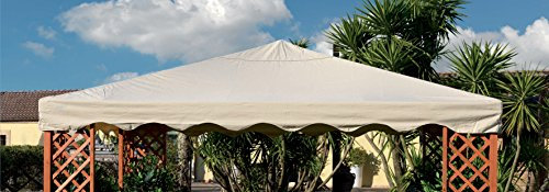 Giardini del Re 17774 Top Copertura Gazebo, 300 x 300 x 10 cm, Ecru