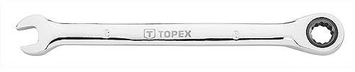 TOPEX Ratschenring-Maulschlüssel Gabelschlüssel Ratschen Schlüssel Ratschenschlüssel Maulschlüssel Ringschlüssel Kombischlüssel - Chrom-Vanadium-Stahl - 8-24 mm – 8 mm