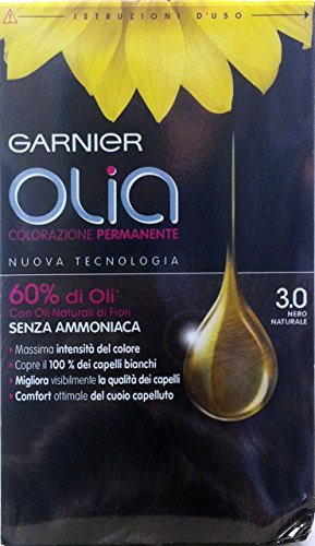 OLIA Coloración permanente sin amoniaco, color negro natural