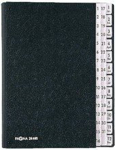 PAGNA Pultordner, DIN A4, 44 Fächer, 1-31 und 1-12/Jan.-Dez. VE=2