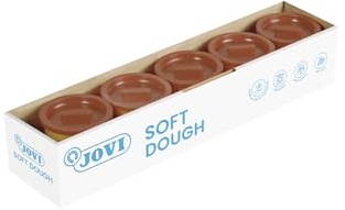 Jovi – Soft Dough Blandiver, 5 Dosen, 110 g Box, braun (45009)