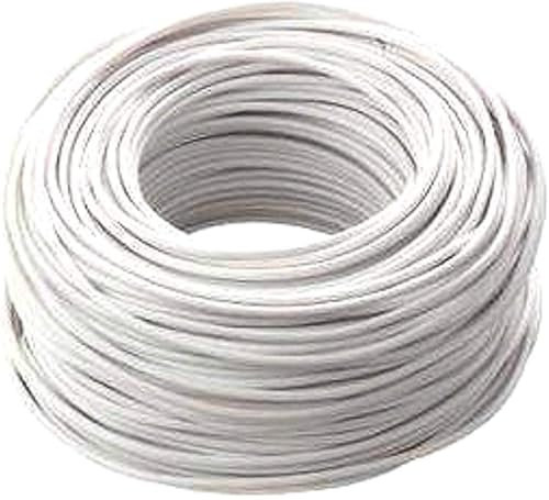 ICEL Cavo FS17, Matassa Metri, Filo Elettrico Unipolare Isolante, Impianti Elettrici, Case, Imprese Edili (Bianco, 1 x 4 mm)