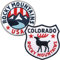2er-Set USA Rocky Mountains Colorado Abzeichen gestickt 60 mm/Amerika Outdoor Trekking Reise/Aufnäher Aufbügler Patch/Reiseführer Wanderführer Wohnmobil/Club of Heroes