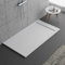 piatto doccia bianco, design moderno, modello Siviglia, in Mineralmarmo effetto ardesia, luxury, gelcoat, slim 3cm 90x140