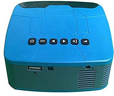 C-ET Full HD, Projector pocket micro mini projector,Handheld pico projector，Practical LCD mini projector Games Watching Videos Listening To Music,Home Theater Projector, Blue.,Home theater,office