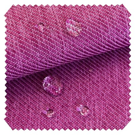 NOVELY® Oxford 350D Outdoor-Stoff im Leinen-Look - Mélange Polsterstoff - Wasserabweisende Meterware 1lfm (08 Pink)