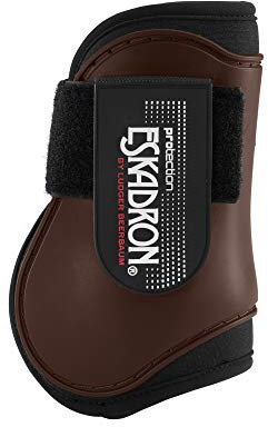Eskadron 2er Set Gamaschen Protection Boots Compact hinten, Farbe:Darkbrown