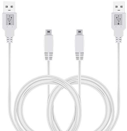 2Pack 10FT Charger Cable for Wii U Gamepad, AC Power Adapter Charger Cord for Nintendo Wii U Gamepad Remote Controller